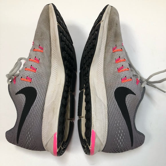 Nike running shoes. Grey/pink/orange/black Sz 9 - Picture 8 of 9